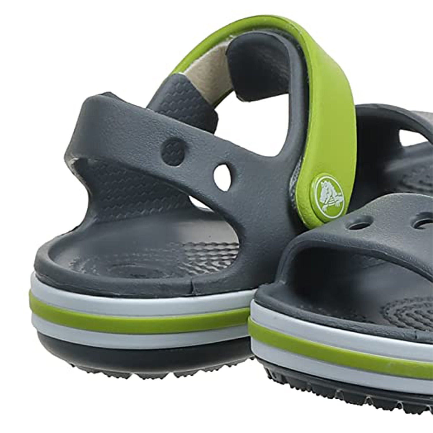 Crocs Crocband Baya Sandal - Kids Charcoal Shoe Deals Outlet