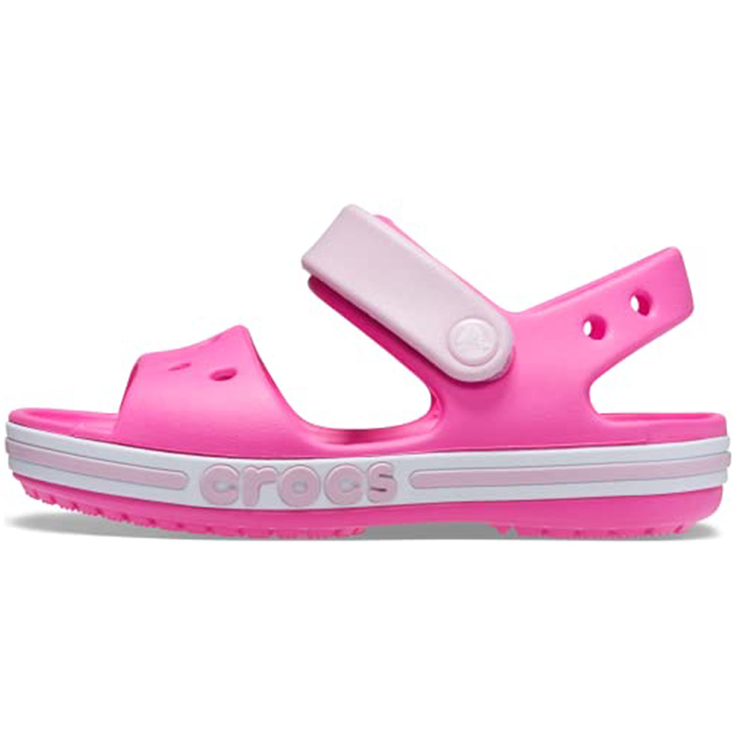 Crocs Crocband Baya Sandal - Kids Electric Pink Shoe Deals Outlet
