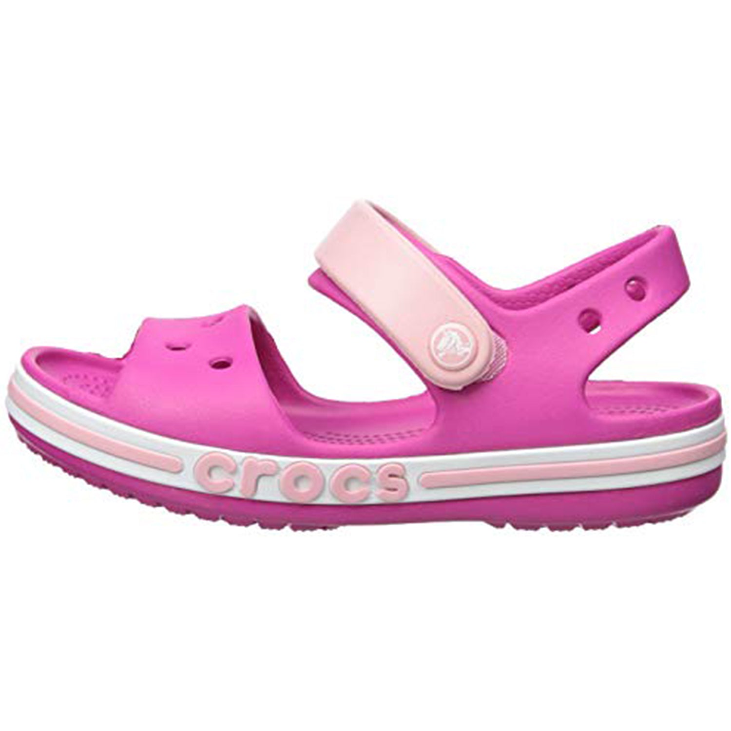 Crocs Crocband Baya Sandal - Kids Candy Pink Shoe Deals Outlet