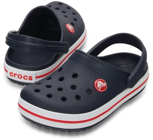 Crocs CrocBand Clog - Kids Navy/Red Shoe Deals Outlet