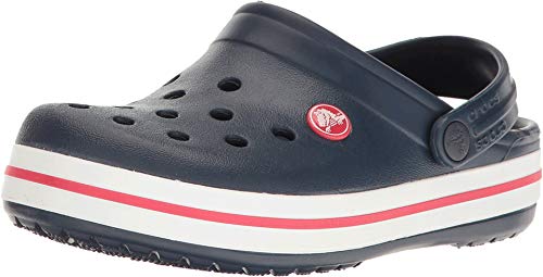 Crocs CrocBand Clog - Kids Navy/Red Shoe Deals Outlet