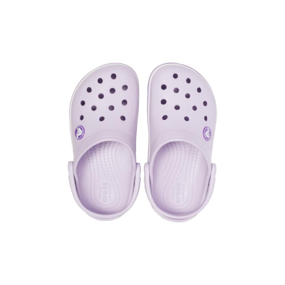 Crocs CrocBand Clog - Kids Lavender/Neon Purple Shoe Deals Outlet