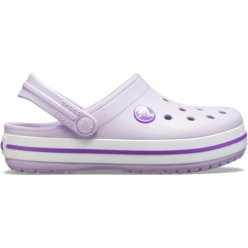 Crocs CrocBand Clog - Kids Lavender/Neon Purple Shoe Deals Outlet