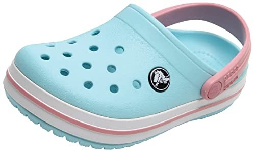 Crocs CrocBand Clog - Kids Ice Blue/White Shoe Deals Outlet