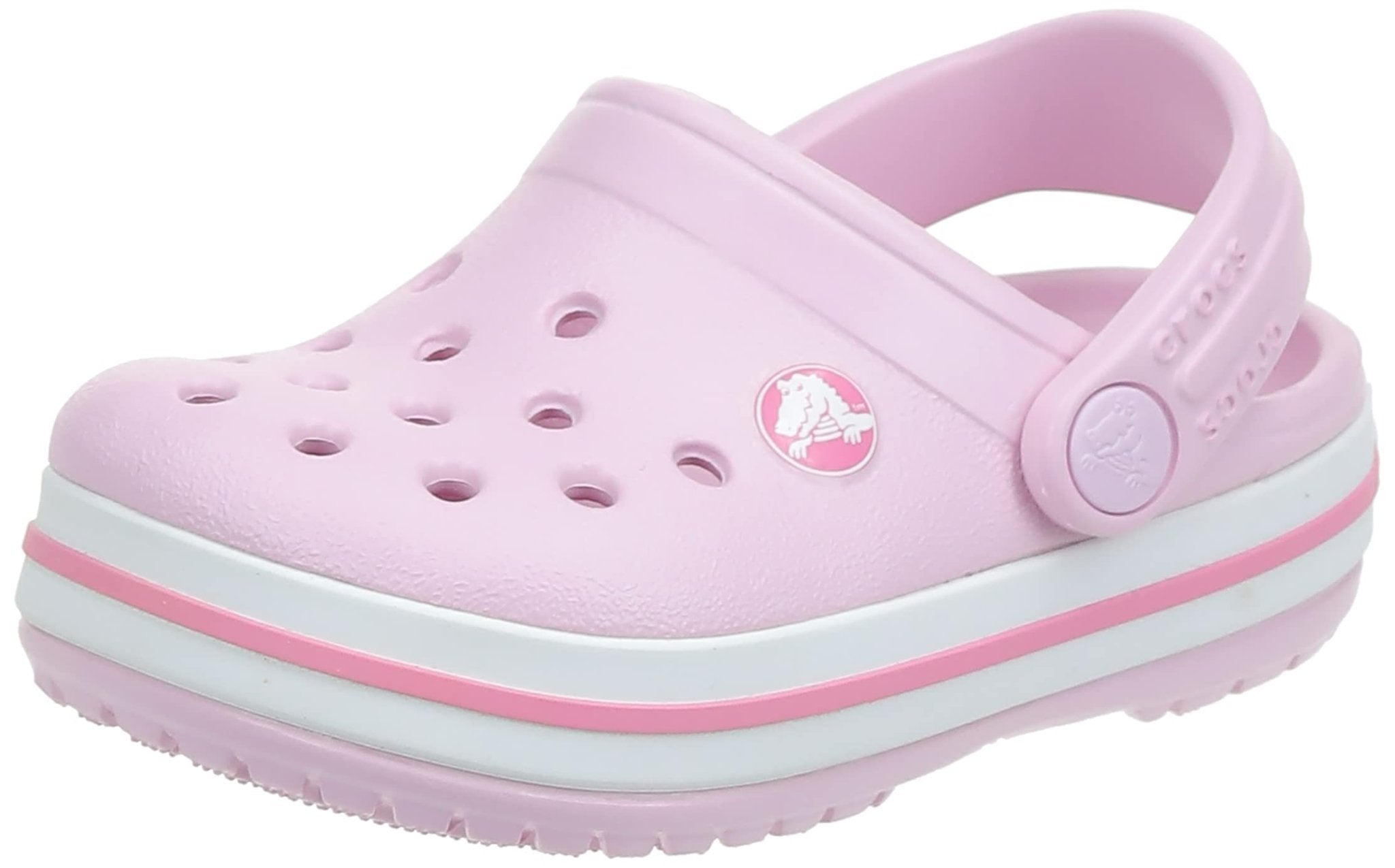 Crocs CrocBand Clog - Kids Ballerina Pink Shoe Deals Outlet