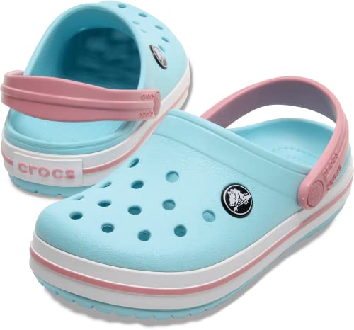 Crocs CrocBand Clog - Kids Ice Blue/White Shoe Deals Outlet