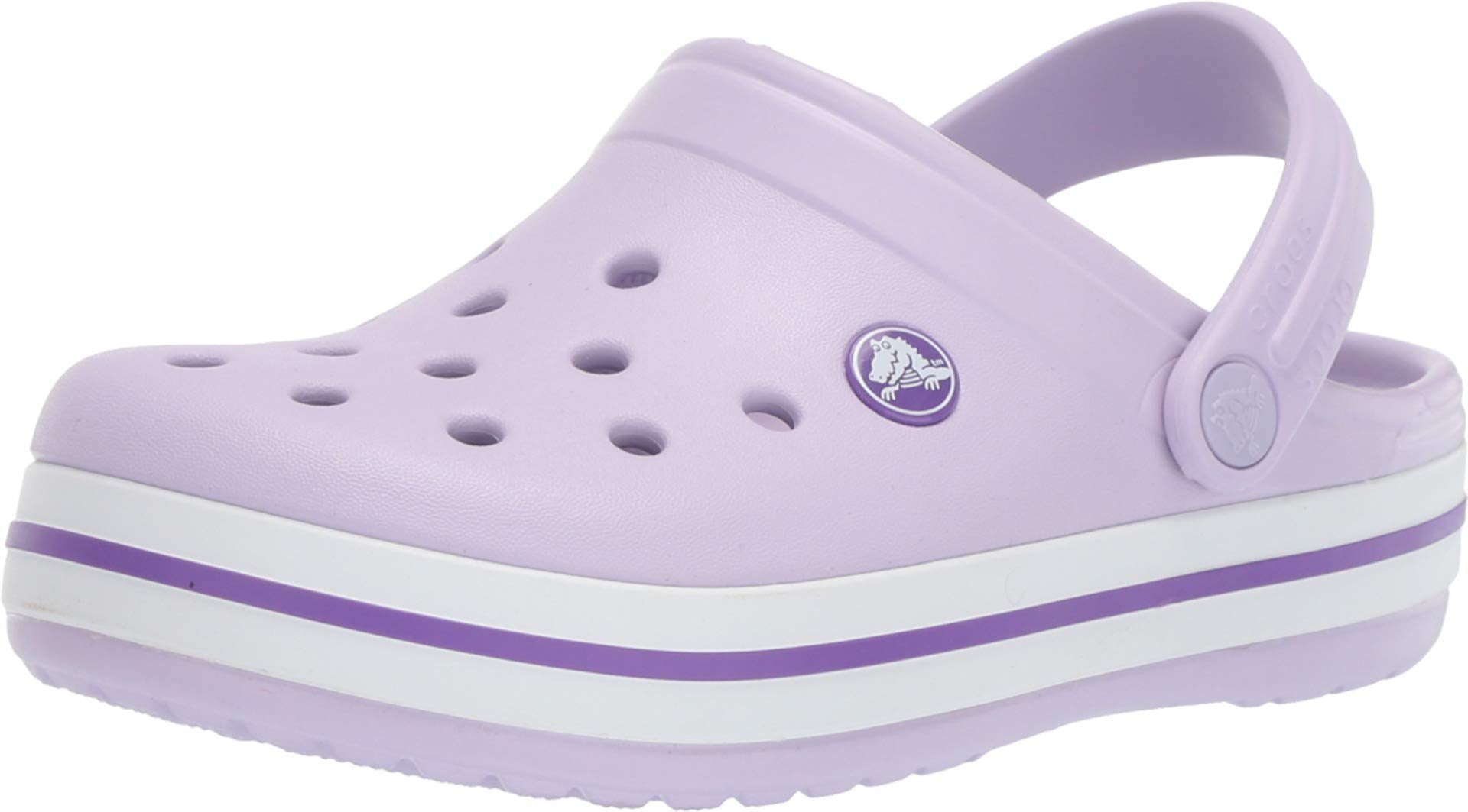 Crocs CrocBand Clog - Kids Lavender/Neon Purple Shoe Deals Outlet