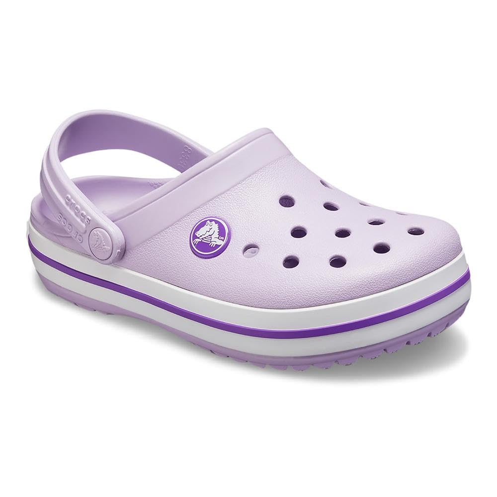 Crocs CrocBand Clog - Kids Lavender/Neon Purple Shoe Deals Outlet
