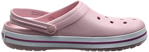 Crocs CrocBand Clog - Unisex Pearl Pink/Wild Orchid Shoe Deals Outlet