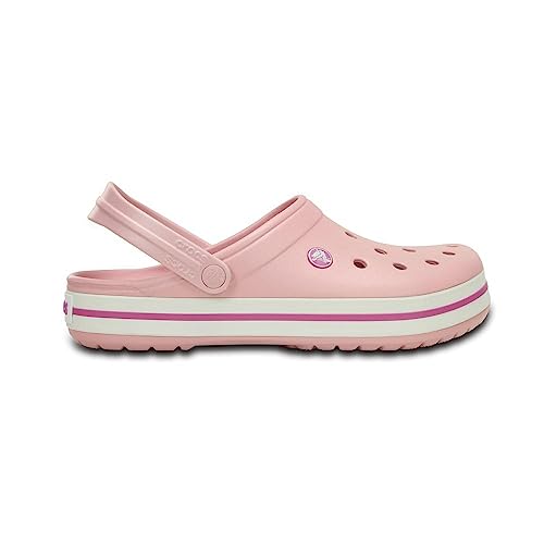 Crocs CrocBand Clog - Unisex Pearl Pink/Wild Orchid Shoe Deals Outlet