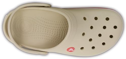 Crocs CrocBand Clog - Unisex Stucco/Melon Shoe Deals Outlet