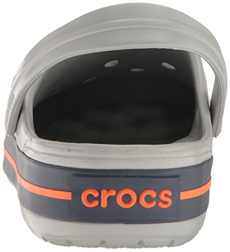 Crocs CrocBand Clog - Unisex Light Grey/Navy Shoe Deals Outlet