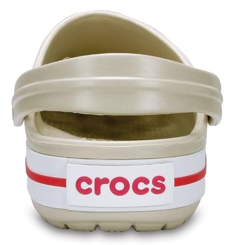 Crocs CrocBand Clog - Unisex Stucco/Melon Shoe Deals Outlet