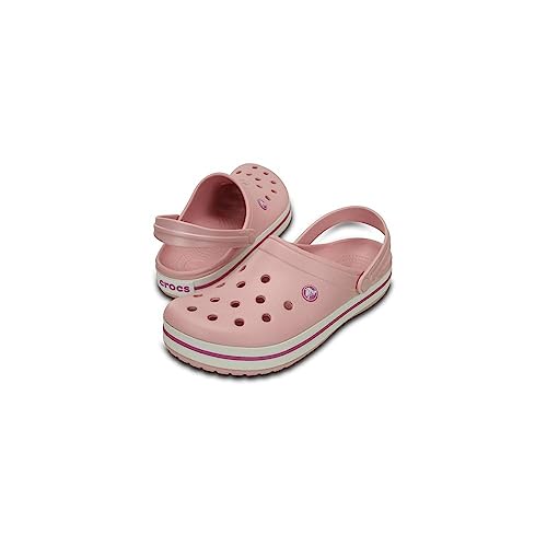 Crocs CrocBand Clog - Unisex Pearl Pink/Wild Orchid Shoe Deals Outlet