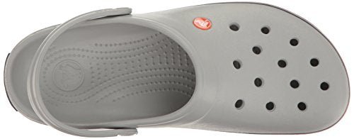 Crocs CrocBand Clog - Unisex Light Grey/Navy Shoe Deals Outlet