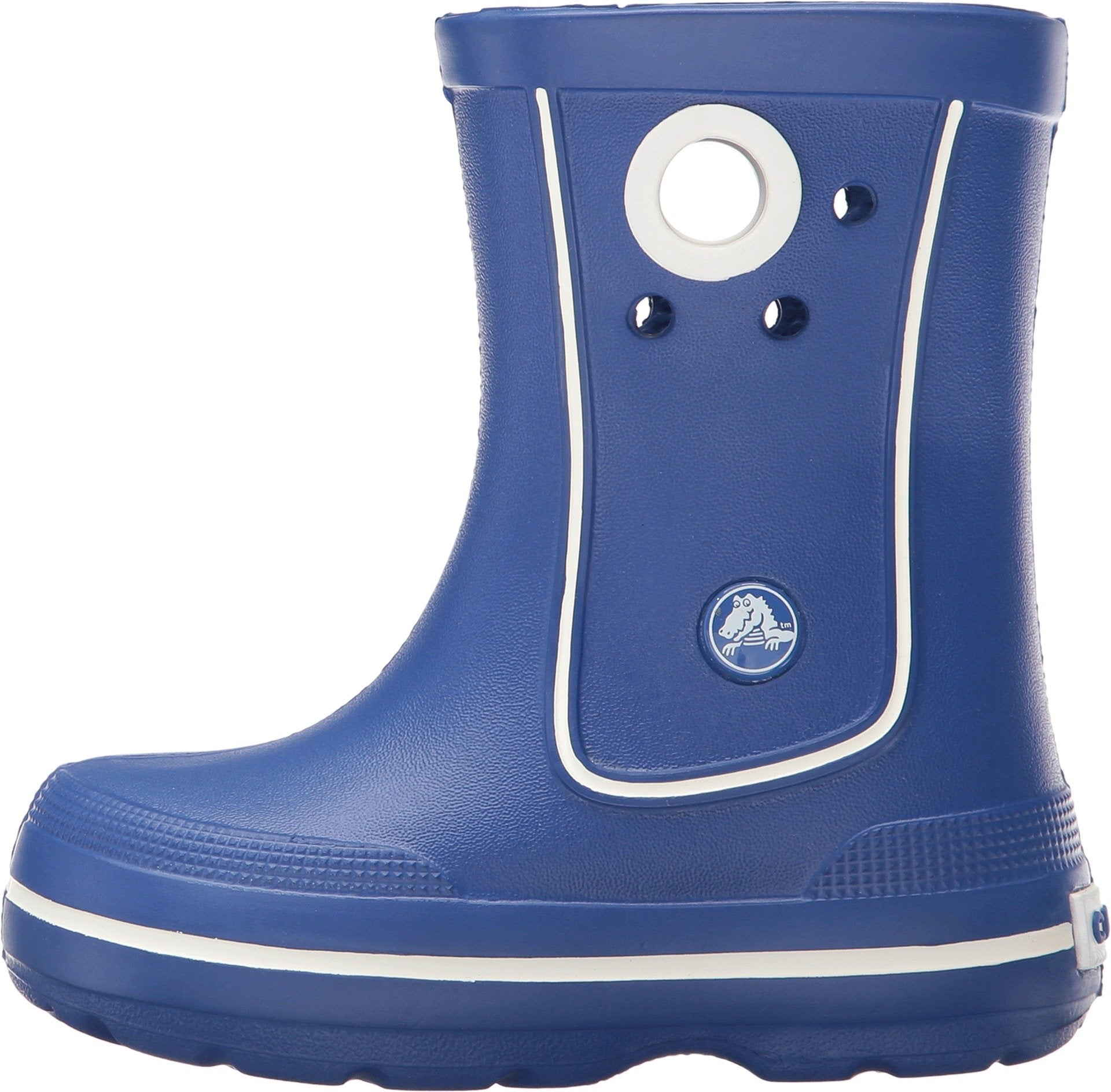 Crocs CrocBand Juant Rain Boot - Kids Cerulean Blue Shoe Deals Outlet