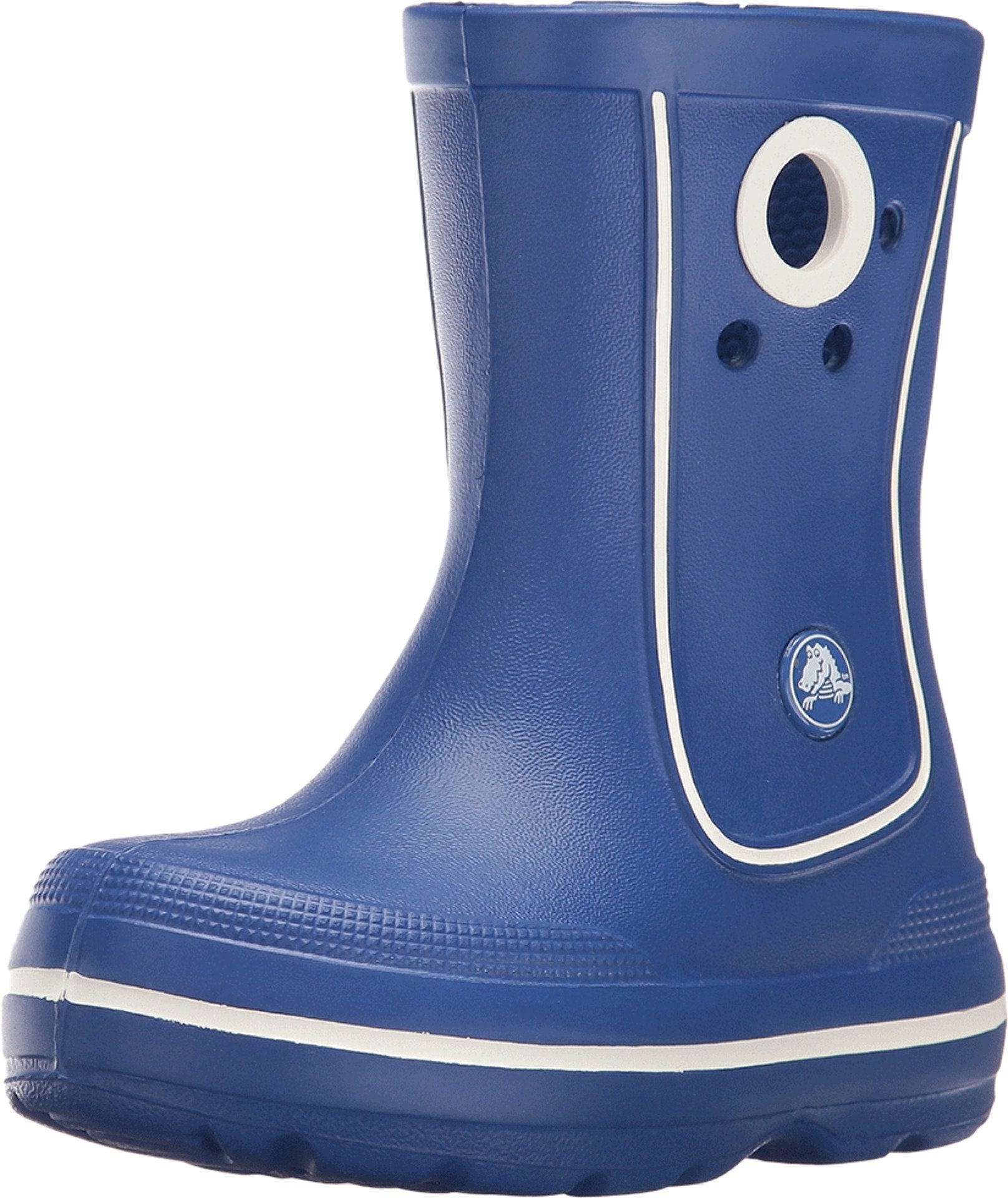 Crocs CrocBand Juant Rain Boot - Kids Cerulean Blue Shoe Deals Outlet