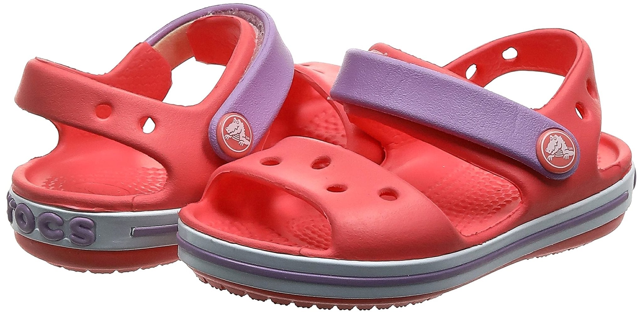 Crocs CrocBand Sandal - Kids Red Violet Shoe Deals Outlet