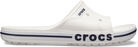 Crocs Bayaband Slide White / Navy Men's 12 / Women's 14 M 191448189232 Shoe Deals Outlet
