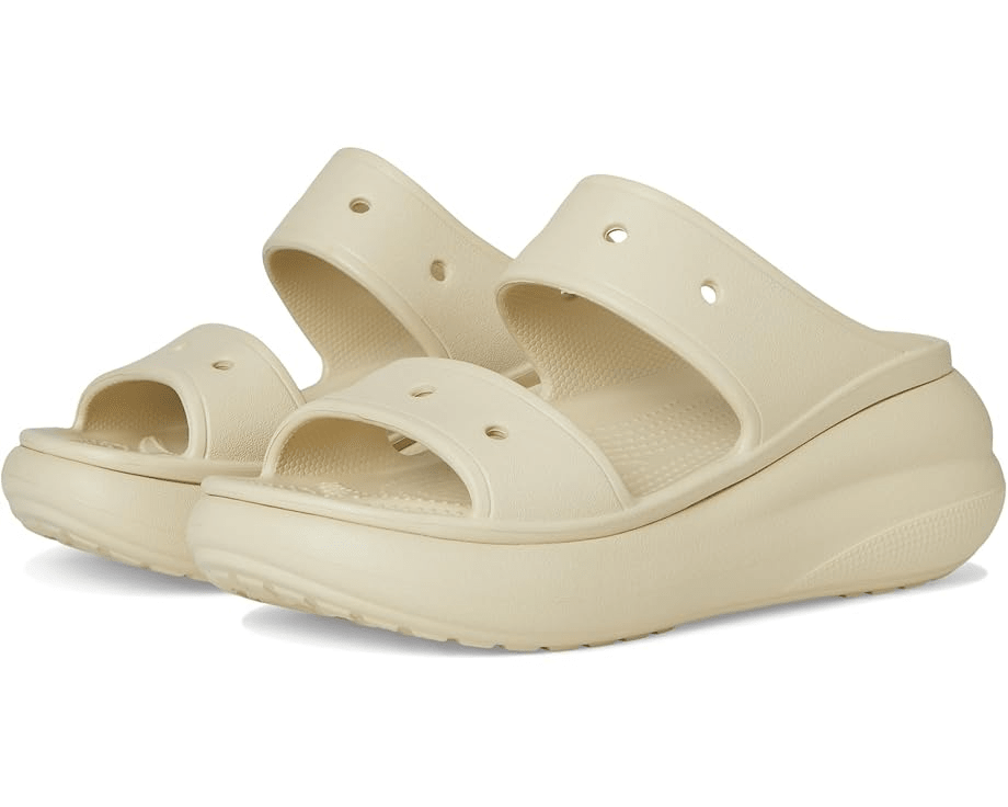 Crocs Classic Crush Sandal Bone Men's 5 / Women's 7 M 191448989832 Shoe Deals Outlet