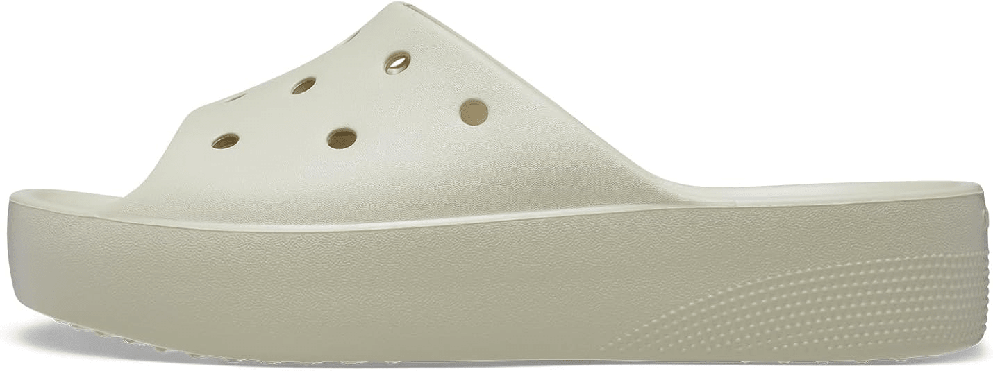 Crocs Classic Platform Slide Bone 7 M 196265241996 Shoe Deals Outlet