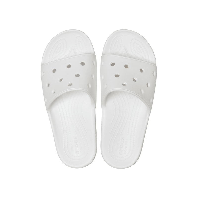 Crocs Classic Slide White 13 M 191448438545 Shoe Deals Outlet