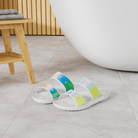 Crocs Classic Two - Strap Slide White / Spray Dye Men's M / Women's 12 M 196265153770 Shoe Deals Outlet