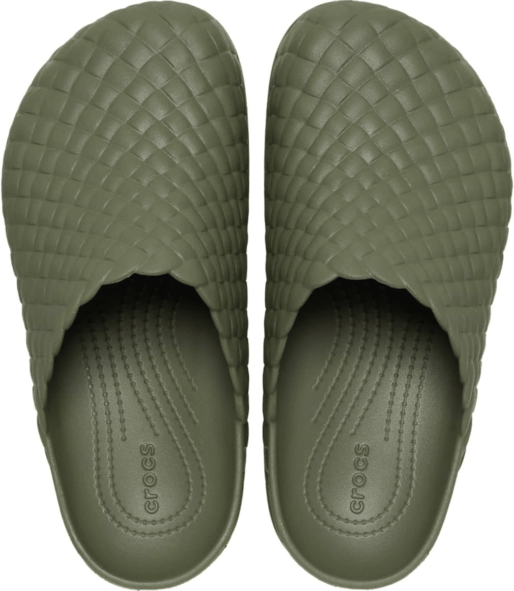 Crocs Dylan Woven Clog Army Green Men's 11 / Women's 13 M 196265674732 Shoe Deals Outlet