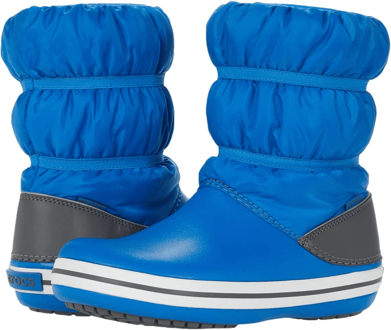Crocs Snow Boots Bright Cobalt / Light Grey 6 191448590410 Shoe Deals Outlet