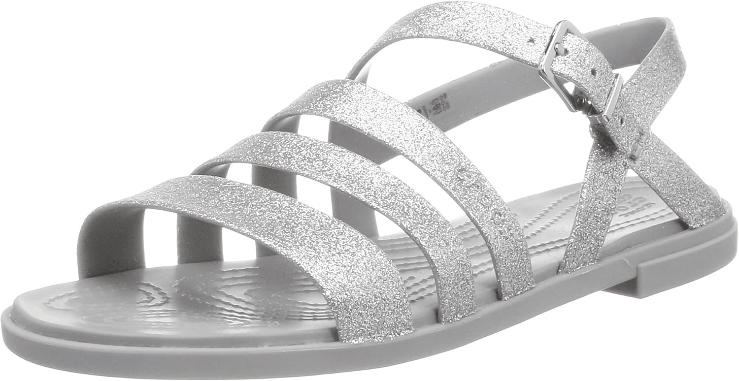 Crocs Tulum Sansal Silver Glitter 10 M 191448792555 Shoe Deals Outlet