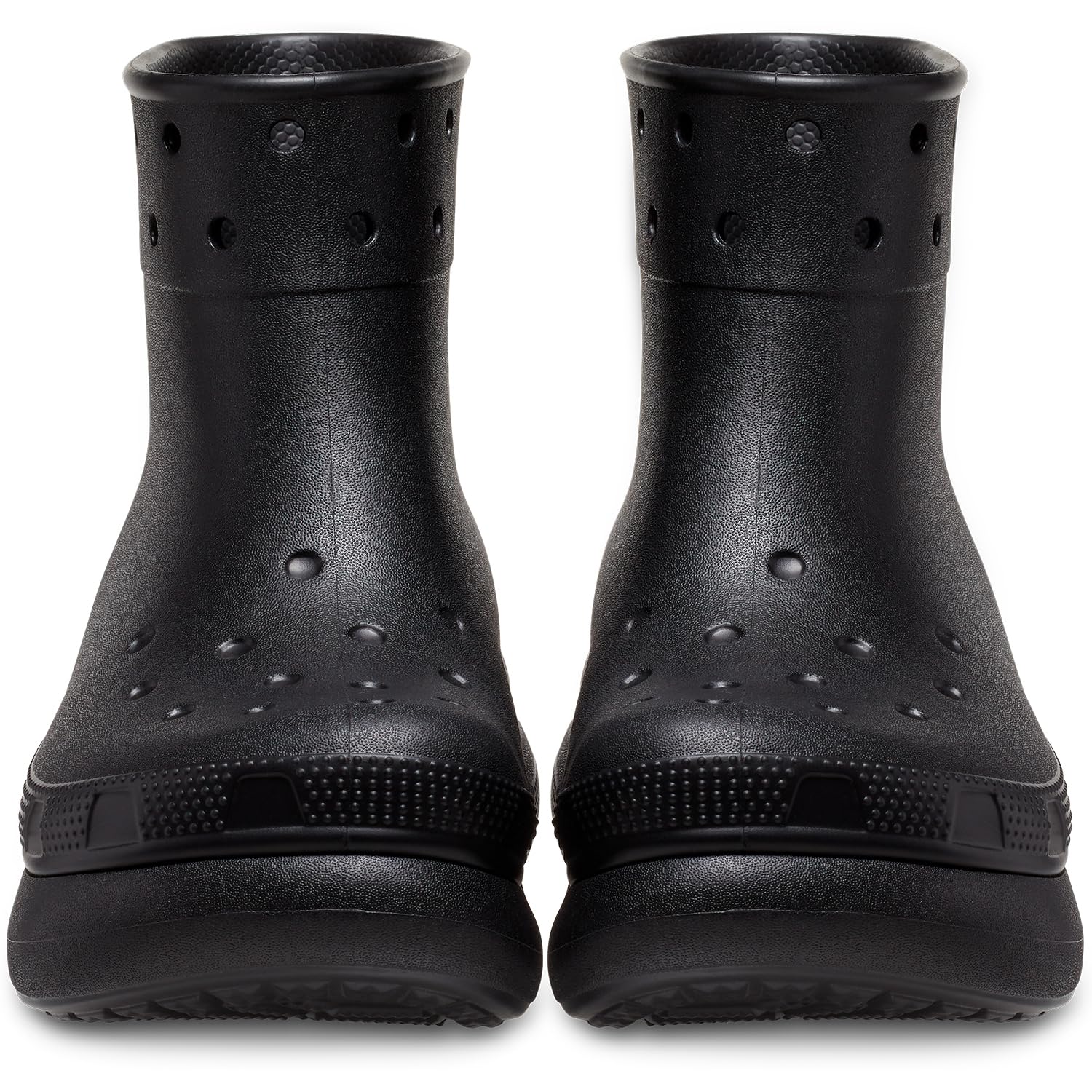 Crocs Crush Rain Boots - Unisex Black Shoe Deals Outlet