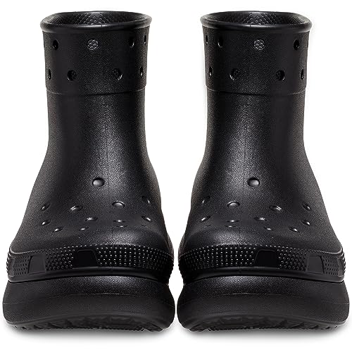 Crocs Crush Rain Boots - Unisex Black Shoe Deals Outlet