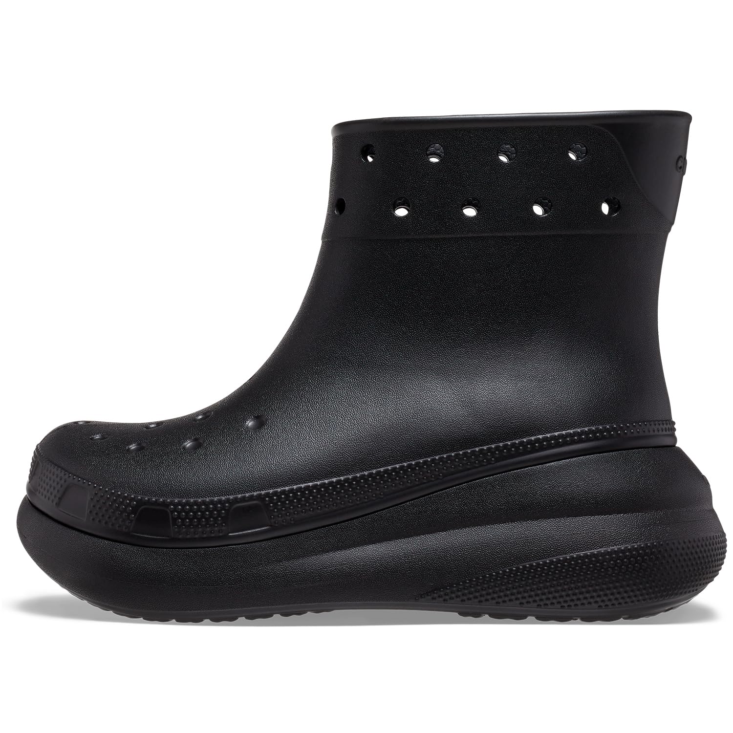 Crocs Crush Rain Boots - Unisex Black Shoe Deals Outlet