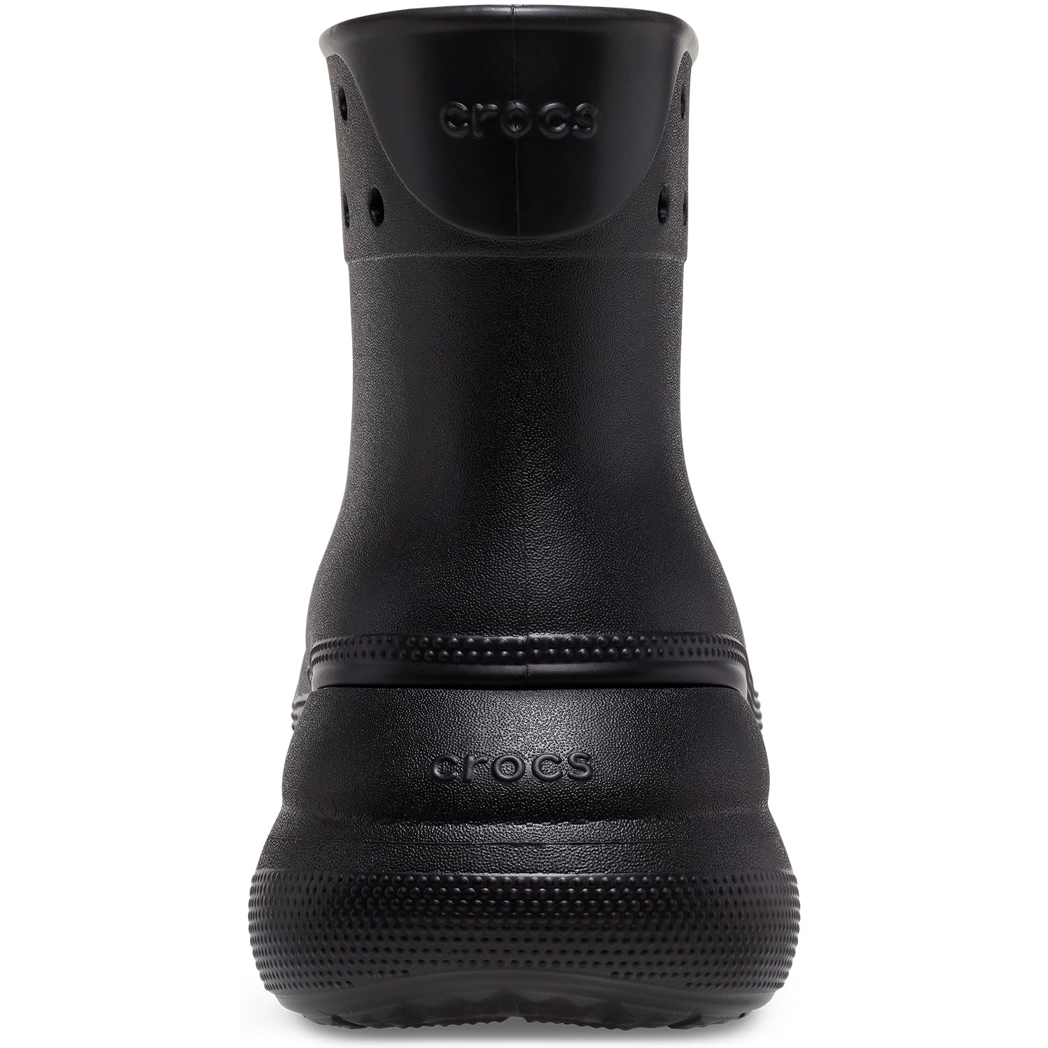 Crocs Crush Rain Boots - Unisex Black Shoe Deals Outlet
