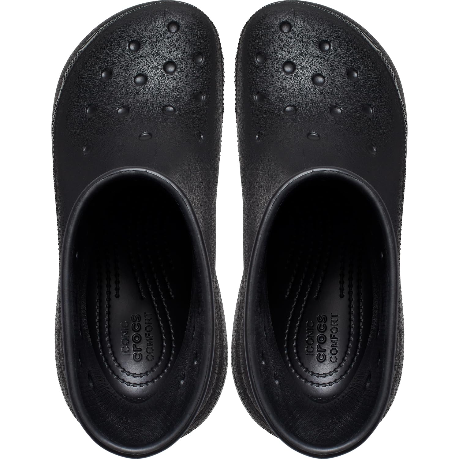 Crocs Crush Rain Boots - Unisex Black Shoe Deals Outlet