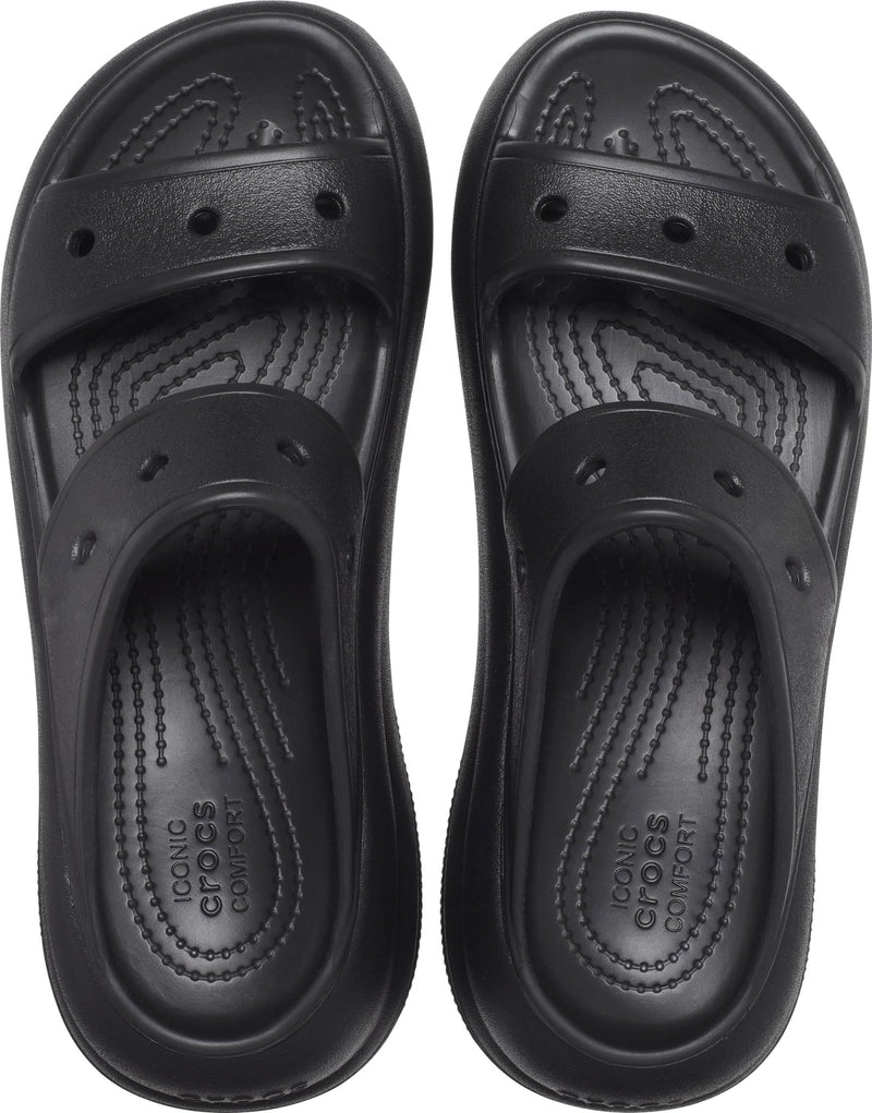 Crocs Crush Sandal - Unisex Black Shoe Deals Outlet