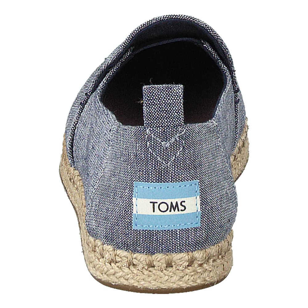 TOMS Deconstructed Alpargata - Women's Navy Chambray Shoe Deals Outlet