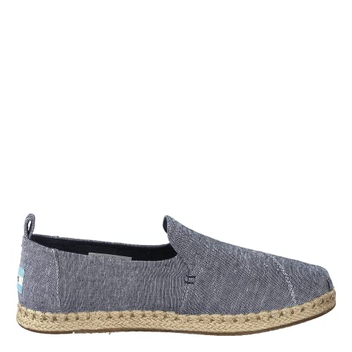 TOMS Deconstructed Alpargata - Women's Navy Blue (Navy Chambray) Shoe Deals Outlet