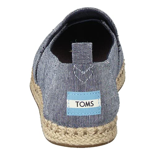 TOMS Deconstructed Alpargata - Women's Navy Blue (Navy Chambray) Shoe Deals Outlet