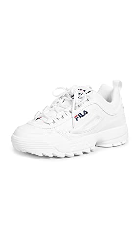 Fila Disruptor II - Women's White/Navy/Red Shoe Deals Outlet