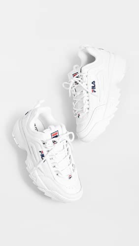 Fila Disruptor II - Women's White/Navy/Red Shoe Deals Outlet