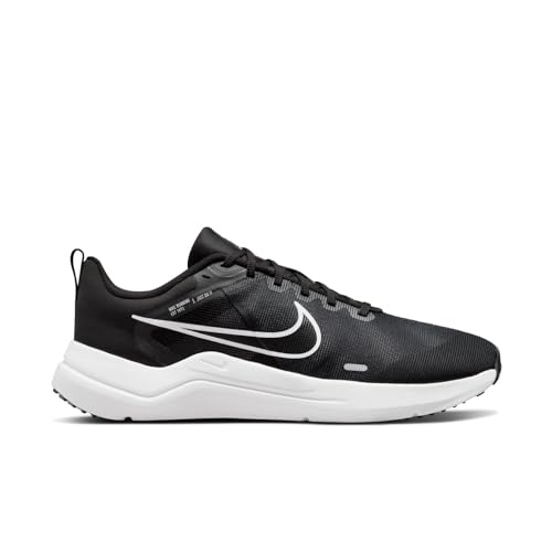 Nike Downshifter 12 - Men's Black/White - Dk Smoke Grey Shoe Deals Outlet