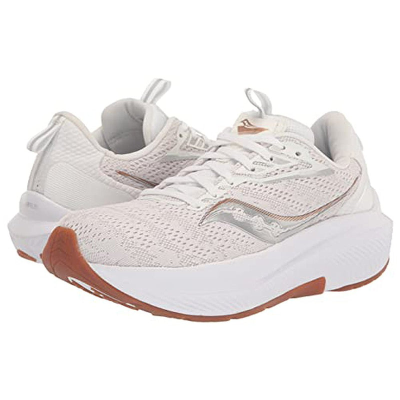 Saucony Echelon 9 Running Shoe - Women's White/Gum Shoe Deals Outlet