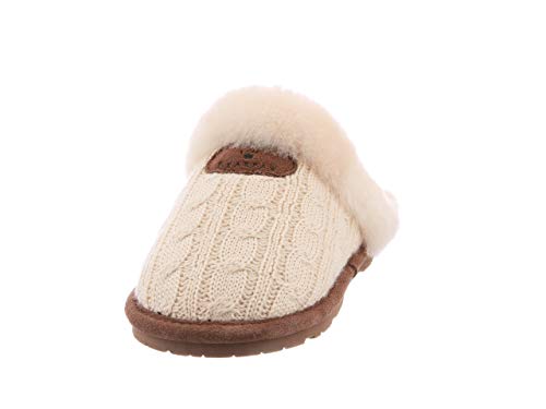 BEARPAW Effie Slippers - Women's Linen Shoe Deals Outlet