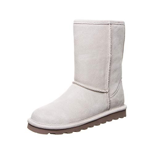 BEARPAW Elle Short Boots - Women's Winter White Shoe Deals Outlet