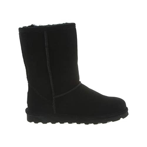 BEARPAW Elle Short Boots - Women's Black Shoe Deals Outlet