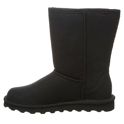BEARPAW Elle Short Vegan Boots - Women's Black Shoe Deals Outlet