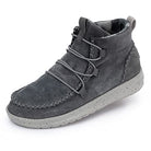 Hey Dude Eloise Boots - Women's Suede Dark Grey Shoe Deals Outlet