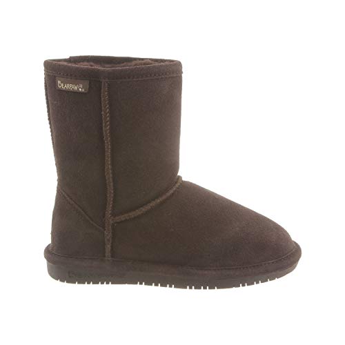 BEARPAW Emma Short Kids Boots - Kids Chocolate Shoe Deals Outlet