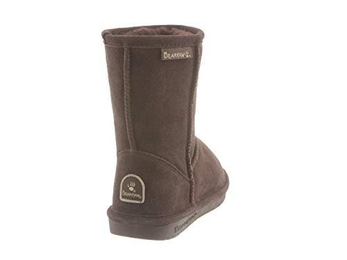 BEARPAW Emma Short Kids Boots - Kids Chocolate Shoe Deals Outlet